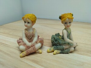 当時物　レトロ　バレリーナ　フィギュア　フィギュリン　人形　飾り物　置物　インテリア　ヴィンテージ　オブジェ　女の子　Q