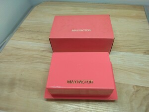 当時物　マックスファクター　MAX FACTOR　パフケース　バフケース　化粧道具　ヴィンテージ　箱　入れ物　ボックス　BOX ノベルティ