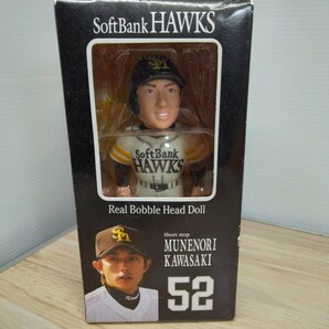 当時物 福岡ソフトバンクホークス 川崎宗則 ボブルヘッド人形 フィギュア SoftBank Hawks Real Bobble Head Doll おもちゃ 飾り物 野球の画像1