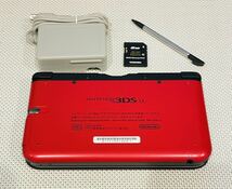 ニンテンドー3DSLL レッドブラック 本体動作品　送料無料　付属品付き　Nintendo 任天堂 _画像3