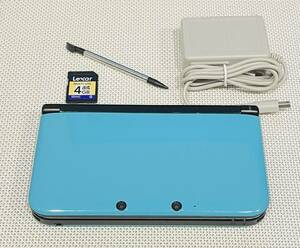  Nintendo 3DSLL limitation version turquoise black limited pack body operation goods free shipping accessory attaching Nintendo nintendo 