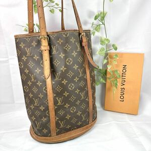 1円 ルイヴィトン LOUIS VUITTON ショルダーバッグ M42236 バケットGM モノグラム シリアルAR0918