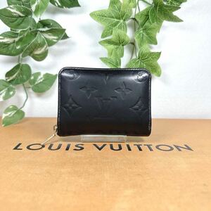 1円 LOUIS VUITTON ルイヴィトン 長財布 ラウンドファスナー ヴェルニ コインパース 小銭入れ シリアルSN1165男女兼用