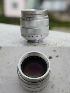 ■□ 【新品】 Cマウントレンズ 50mm F1.4 シルバーレンズ □■