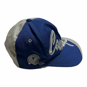 【美品】 Dallas Cowboys ダラス・カウボーイズ NFL 6パネルキャップ 帽子 ロゴ刺繍 アメフト ブルーの画像4
