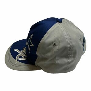 【美品】 Dallas Cowboys ダラス・カウボーイズ NFL 6パネルキャップ 帽子 ロゴ刺繍 アメフト ブルーの画像3