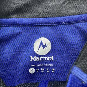 Marmot マーモット 長袖 ハーフジップシャツ ブルー L アウトドア メッシュの画像5