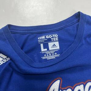 adidas アディダス NBA LA CLIPPERS クリッパーズ クリス・ポール 半袖Tシャツ ユニフォーム バスケ ブルー プリント Lの画像4