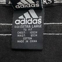 adidas アディダス オールブラックス 半袖 ラガーシャツ ポロシャツ ブラック×レッド XL_画像5