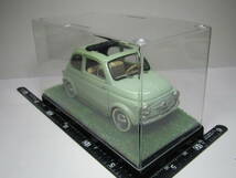 FIAT 500 1/16 フィアット Fiat500 Made in France フランス製当時物 ディスプレイケース付き 美品 フル開閉 500 Fiat 500 1/18とGoodです_画像9