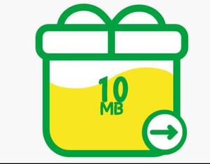 ■マイネオ mineo パケットギフト1０MB■