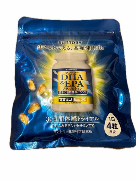 サントリー DHA&EPA＋セサミンEX 　プラスビタミン　サプリ　120粒入り　新品未開封