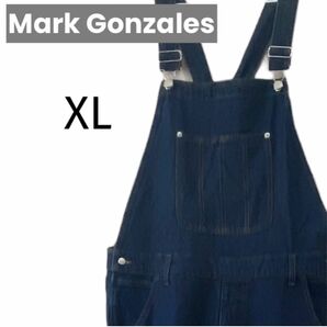 Mark Gonzales デニムオーバーオール XL マークゴンザレス サロペットパンツ ジーンズ 古着 LL