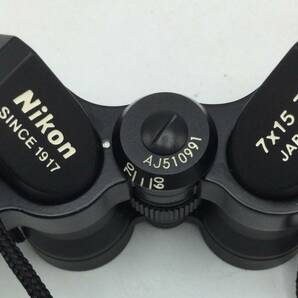 T127●【動作/精度未確認】Nikon ニコン ミクロン 7x15 7° CF ブラック 双眼鏡 BINOCULARS MIKRON 現状品 ジャンク品 ●の画像3