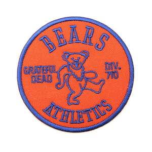 ★新品 DEAD BEAR BEARS デッドベア オレンジ キャラクター ワッペン アイロン 簡単貼り付け アップリケ 刺繍