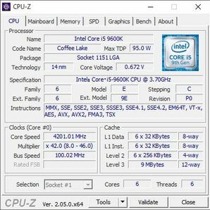 送料無料 intel 第9世代 CPU LGA1151 Core i5-9600Kの画像4