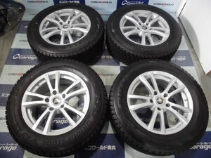 *chi74　EST030 17インチ アルミホイール + ブリヂストン ブリザック DM-V2　225/65R17 スタッドレスタイヤ 冬 CX-5　 ヴァンガード 等