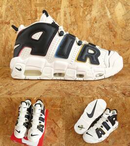  новый товар * подлинный товар 27.5cm переиздание модель NIKE AIR MORE UPTEMPO 96 Nike SUPREME air max Supreme воздушный moa выше тонн po moa тонн 