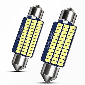 T10 ルーム球 41mm 3014SMD 12V車用無極性 室内灯 ナンバー灯 2個入り 白色3/15