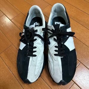 NewBalance MS327BW1/バイカラー/ローカットスニーカー/ブラック/ホワイト