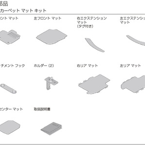 ■ホンダ フィット RS(GK5) 6MT専用 純正フロアカーペットマット (020E)の画像3