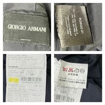 極美品 希少サイズ XL ジョルジオアルマーニ テーラードジャケット BORGO21 現行品 ネイビー 紺 最高級 GIORGIO ARMANI フォーマル 黒タグ_画像9