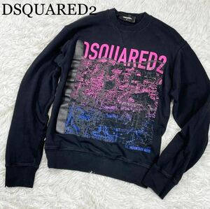  хорошая вещь весна лето Dsquared тренировочный Logo футболка длинный рукав Logo графика черный чёрный DSQUARED2 стандартный рисунок Италия стиль 