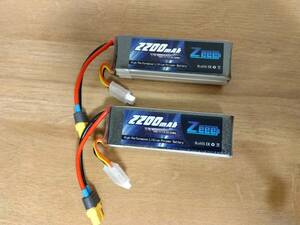 Zeee リポバッテリー　11.1V 2200mAh　2本セット