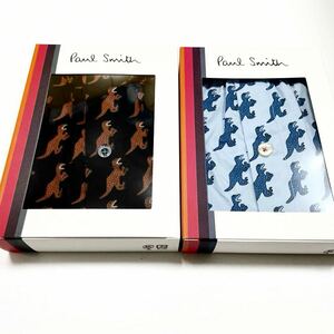 ★送料無料★新品★Paul Smith ポールスミス★トランクス 2枚 セット★Mサイズ★パンツ★Dino 恐竜 ザウルス 黒