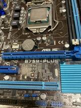 可動品 インテル第3世代 i5-3570 asus B75M-plus メモリ4G×2 電源500w グラボGeForce GTX650ti 自作PC 一式 _画像3