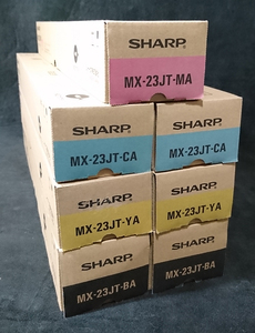 シャープ SHARP 純正トナーカートリッジ 未使用新品7本セット 送料込 MX-23JT-BA MX-23JT-CA MX-23JT-MA MX-23JT-YA