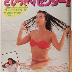 週刊女性1990年4月10日号◆浅野ゆう子/東山紀之/新田恵利/芳本美代子/高島礼子/早川なつみ/志村けん/吉沢京子/石原真理子/舘ひろし/水谷豊の画像2