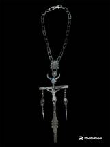 JＰG/ vintage Collection sample BUFFALO scull cross necklace GAULTIER _画像5