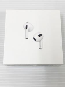 K-64-009 中古☆Apple MME73J/A A2566 AirPods 第3世代 ワイヤレスヘッドフォン 【1円スタート!!】 