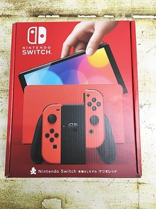 G-64-023 未使用品☆Nintendo Switch ニンテンドー スイッチ 有機ELモデル マリオレッド 本体 他店保証印なし