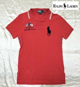 【POLO RALPH LAUREN】ポロラルフローレンのビッグロゴ赤ポロシャツ