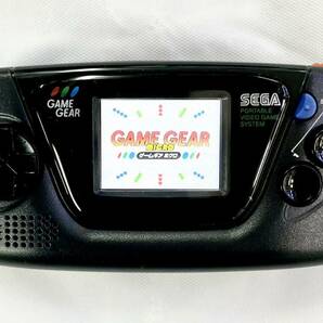 【中古】SEGA GAME GEAR micro ゲームギア ミクロ+4 ブラック ソニックザヘッジホッグ/ロイヤルストーン/ぷよぷよ通/アウトラン 箱説付の画像5