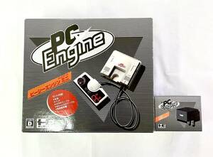 【未使用品】KONAMI コナミ PC Engine mini PCエンジンミニ HTG-008 テレビゲーム NEC 本体　ACアダプター付き