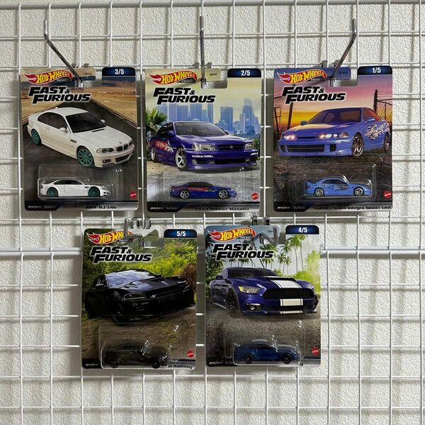 Hot Wheels FAST& FURIOUS 5台セット