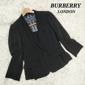 BURBERRY LONDON バーバリーロンドン　ジャケット　1B　背抜き　黒　冠婚葬祭　36