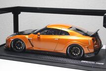 IG1532 1/18 TOP SECRET GT-R (R35) Orange Nissan トップシークレット 日産 イグニッションモデル オレンジ Ignition model hpi_画像3