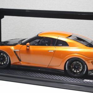 IG1532 1/18 TOP SECRET GT-R (R35) Orange Nissan トップシークレット 日産 イグニッションモデル オレンジ Ignition model hpiの画像3