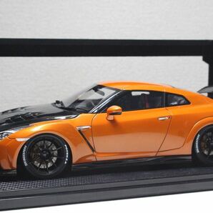 IG1532 1/18 TOP SECRET GT-R (R35) Orange Nissan トップシークレット 日産 イグニッションモデル オレンジ Ignition model hpiの画像1