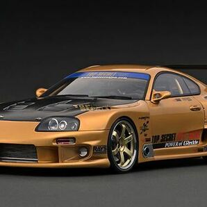 IG2485 1/18 TOP SECRET GT300 Supra Gold トップシークレット トヨタ 80 スープラ イグニッションモデル ニッサン Ignition modelの画像1