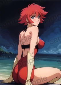 Art hand Auction [High quality glossy paper/highest image quality] Cutie Honey Cutie Honey A4 Doujin Illustration Waterproof High Definition Poster 3367, comics, anime goods, others