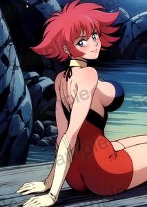 Art hand Auction [High quality glossy paper/highest image quality] Cutie Honey Cutie Honey A4 Doujin Illustration Waterproof High Definition Poster 3369, comics, anime goods, others