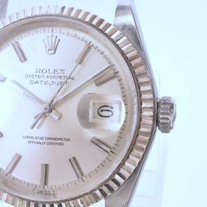 【ビンテージ/1965年頃】ROLEX ロレックス DATEJUST デイトジャスト / Ref.1601 / cal.1570 / シルバー文字盤 / WGベゼル / 稼働品の画像4