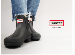 HUNTER WOMENS ORIGINAL CHELSEA（オリジナルチェルシー）ハンター レディース レインブーツ UK6(25) ネイビー