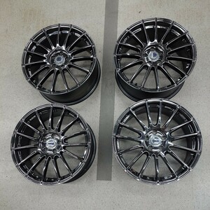 RAYS レイズ グラムライツ メッキ 57XV PCD100 18×7.5J ＋50 4本セット 86 BRZ レガシィプリウス等に