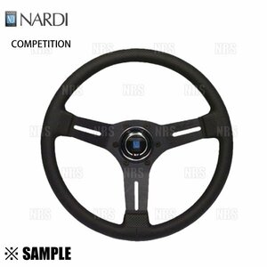 数量限定 大特価 NARDI ナルディ コンペティション　330mm　 パンチングレザー＆ブラックスポーク　(N081